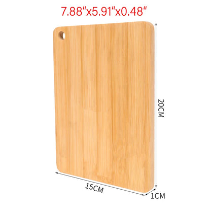 Premium Bamboo Wooden Cutting Board - Thickened Kitchen Chopping Board for Meat, Vegetables & Fruit Preparation