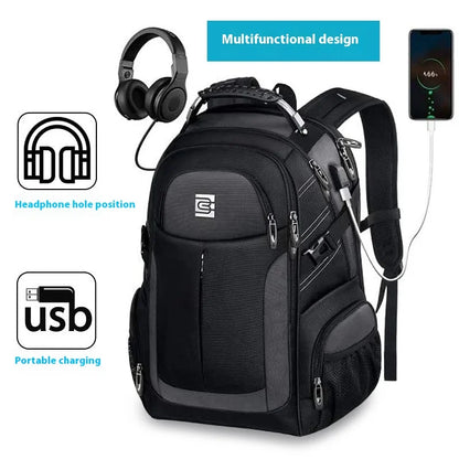 BruCal 17" Laptop Backpack - Waterproof Fashion Travel Bag for Men & Women