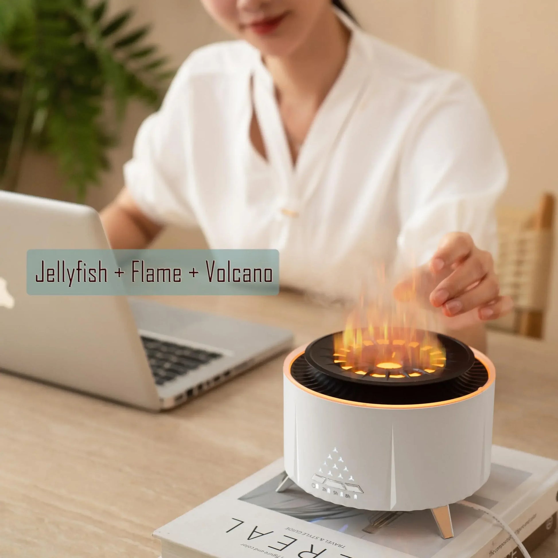 Jellyfish Essential Oil Diffuser - 350ML Cool Mist Aromatherapy Humidifier for Large Rooms