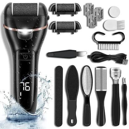 Rechargeable Electric Foot File Callus Remover Machine Pedicure Device Foot Care Tools Feet for Heels Remove Dead Hard Skin