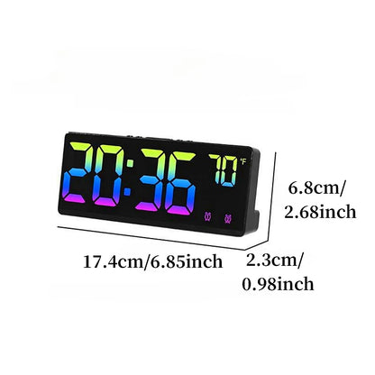 Smart Voice LED Alarm Clock - Multi-Function Digital Display