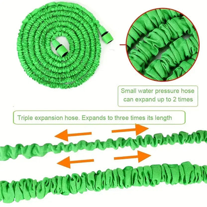  Expandable Magic Hose 25FT-200FT Lightweight Design Durable Materials W/ 7 Water Spraying Functions Hose Nozzle