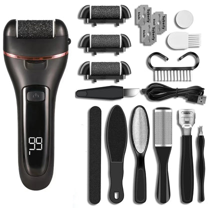 Rechargeable Electric Foot File Callus Remover Machine Pedicure Device Foot Care Tools Feet for Heels Remove Dead Hard Skin