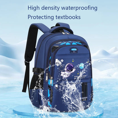 Astronaut Adventure Kids Backpack – Waterproof School Bag for Boys (Small & Large Sizes)