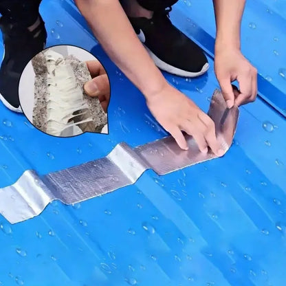 Professional Butyl Tape Roof Leak Repair Kit - Self-Adhesive Aluminum Foil Waterproof Membrane for Steel Tile Cracks & All Weather Protection