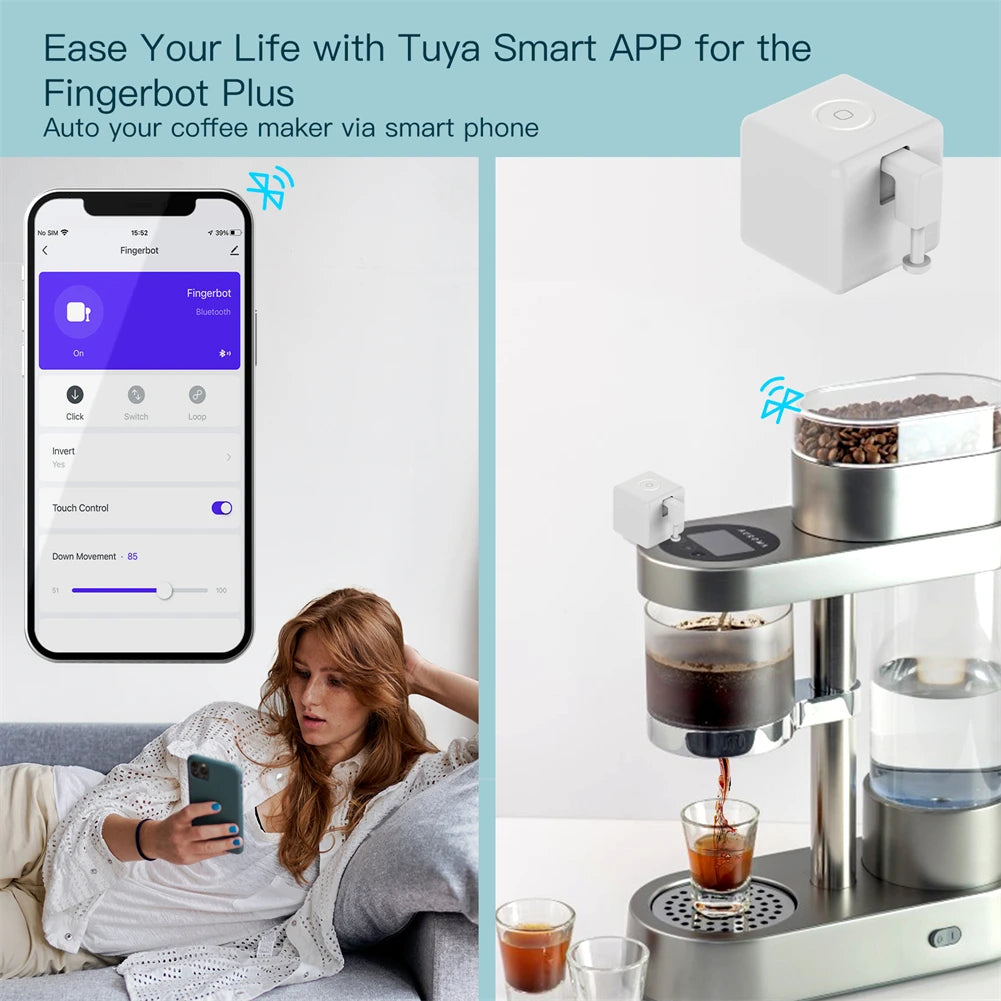 MOES Smart Fingerbot - Bluetooth Button Pusher with Voice Control