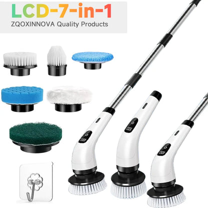 SpinClean Elite Cordless Multi-Purpose Scrubber - Complete Household Cleaning System