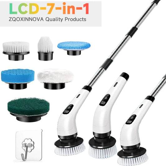 SpinClean Elite Cordless Multi-Purpose Scrubber - Complete Household Cleaning System