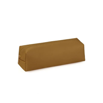 PU Leather Large Capacity Pencil Case – Korean Stationery Organizer