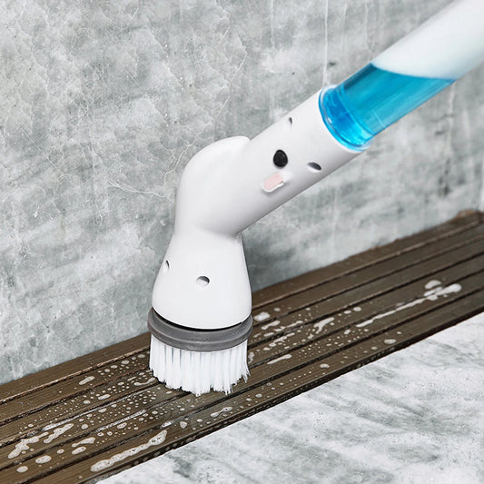PowerScrub Pro Cordless Electric Scrubber - Variable Speed with Telescopic Extension Handle