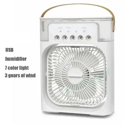 3-in-1 Multifunction Air Conditioner- Humidifying Fan with LED Mood Light