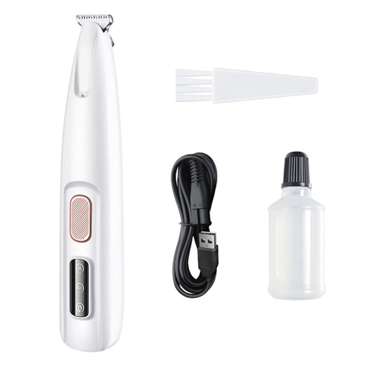 Rechargeable Pet Paw Trimmer with LED Light – Fully Waterproof Grooming Clippers for Dogs and Cats