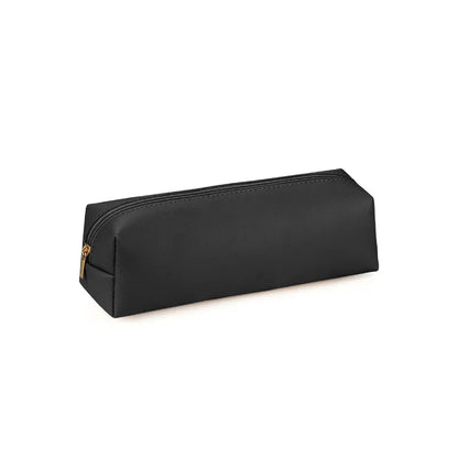 PU Leather Large Capacity Pencil Case – Korean Stationery Organizer