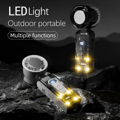 Arctic Breeze Portable Cooling Fan - USB Rechargeable Handheld Air Conditioner with Semiconductor Technology