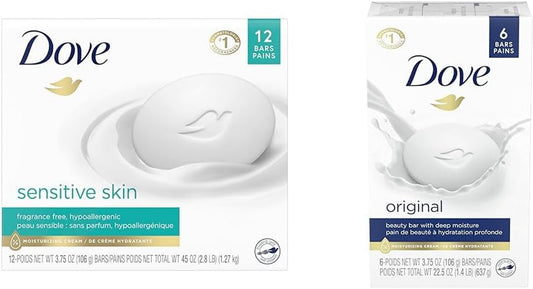 Sensitive Skin +  Original Beauty Bar Bundle | More Moisturizing than Bar Soap