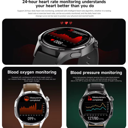 GT5 PRO Smart Watch Men Watch 5 Pro AMOLED HD Screen Bluetooth Call GPS Trajectory NFC Heart Rate Compass Smartwatches 2024 New