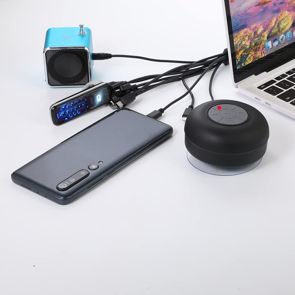 10 in 1 Universal Multifunction Cable Fit USB Charger Cell Mobile Phone Mp4 Zaf Black