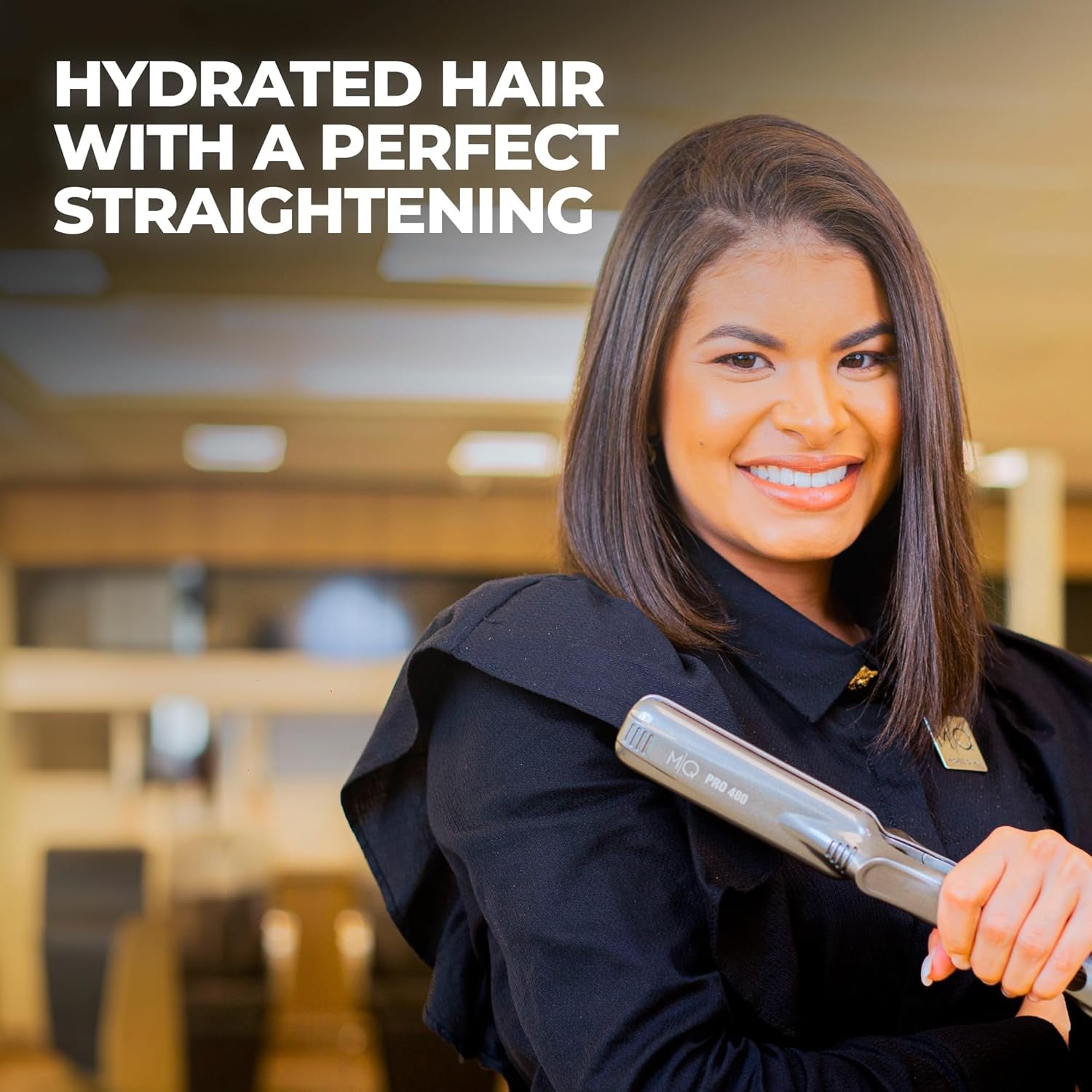 HAIR STRAIGHTENING PLATE TITANIUM MQ PRO 480