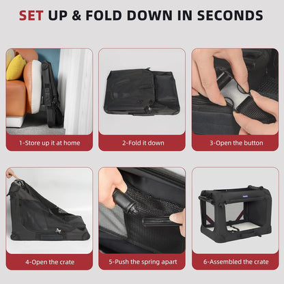 Extra Large Cat Carrier for 2 Cats Small Medium Dogs，Soft Sided Pet Carrier 24X17X17 for Car Travel with Collapsible Litter Box, Warm Blanket, Foldable Bowl and Washable Pad