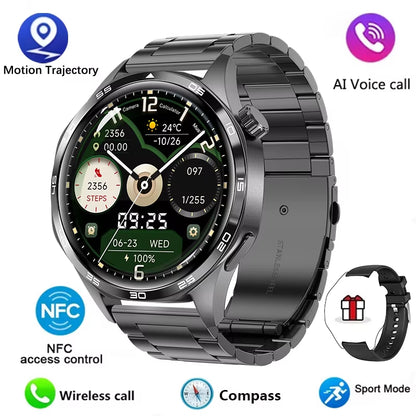 GT5 PRO Smart Watch Men Watch 5 Pro AMOLED HD Screen Bluetooth Call GPS Trajectory NFC Heart Rate Compass Smartwatches 2024 New
